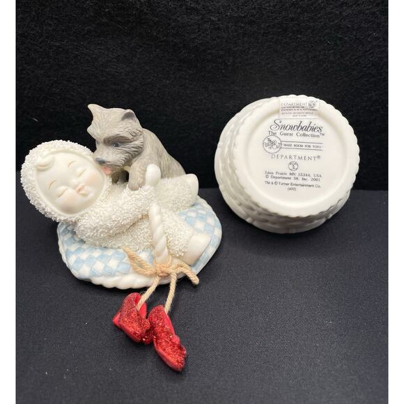 Vintage 2001 Dept 56 Wizard of Oz Make Room for Toto Trinket Box in Original Box - Picture 6 of 9